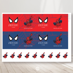 Etiquetas imprimibles alcancias spiderman tukit - comprar online