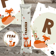 Kit imprimible zorro zorrito fox tukit - tienda online