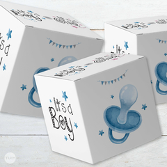 Caja cubo imprimible its a boy its a girl tukit - comprar online