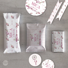 Kit imprimible boho dreams atrapa sueños candy bar tukit - comprar online