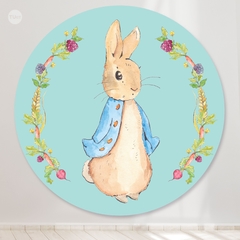 Bunting banner circular digital imprimible backdrop peter rabbit tiffany tukit