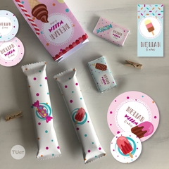 Kit imprimible golosinas helados candies caramelos tukit - comprar online