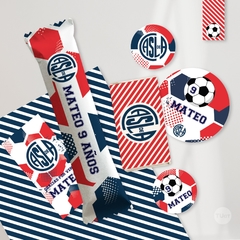 Kit imprimible futbol san lorenzo cuervo ciclon candy bar tukit - TuKit