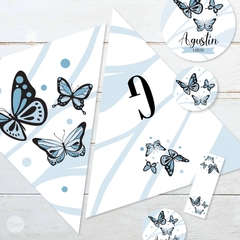 Kit imprimible mariposas celestes tukit - comprar online