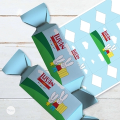 Caja caramelo imprimible souvenir simon el conejo tukit en internet