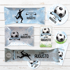 Kit imprimible futbol celeste blanco candy bar tukit en internet