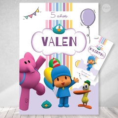 Kit imprimible pocoyo candy bar tukit en internet