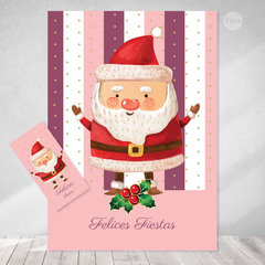 Kit imprimible navidad felices fiestas merry christmas rosa violeta tukit en internet