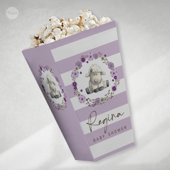 Kit imprimible oveja bebe flores lilas violetas tukit - comprar online