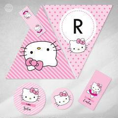 Kit imprimible hello kitty bailarina cumpleaños candy bar - comprar online