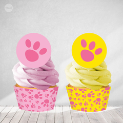 Wrapper topper cupcake imprimible pantera rosa tukit en internet