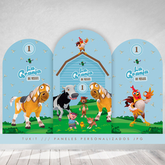Paneles decorativos personalizados imprimibles candy bar la granja de zenon celeste tukit