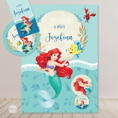 Kit Imprimible Sirenita Bebé Ariel Disney