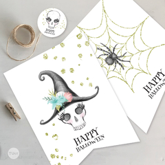 Kit imprimible halloween party acuarela tukit en internet