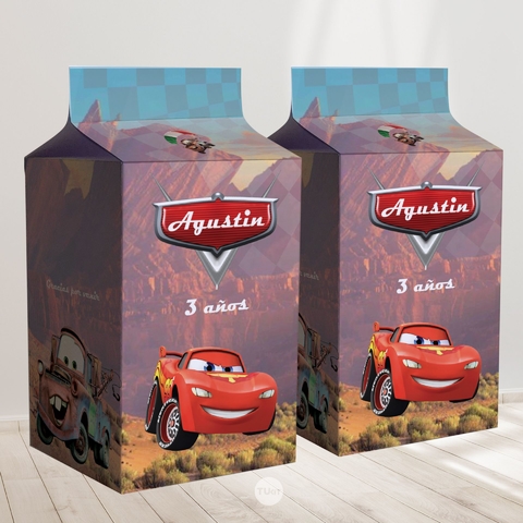 Milk box milkbox imprimible paisaje cars autos tukit