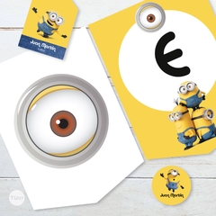 Kit imprimible minions minion candy bar tukit - TuKit