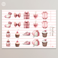 Juego imprimible baby shower rosa acuarela tukit - TuKit