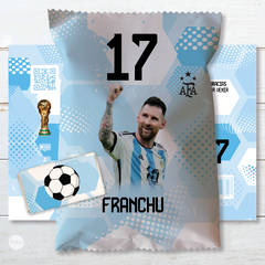 Chips bags bolsita golosinera imprimible futbol messi argentina tukit - comprar online