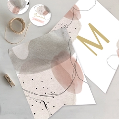 Kit imprimible textura manchas rosa negro tukit - tienda online