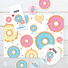 Kit imprimible decoracion dia del padre donas donuts tukit - TuKit