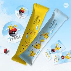 Imagen de Kit imprimible pikachu pokemon candy bar tukit