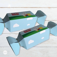 Caja caramelo imprimible souvenir simon el conejo tukit - comprar online