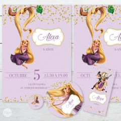 Kit imprimible rapunzel princesas candy bar edit pdf tukit - TuKit