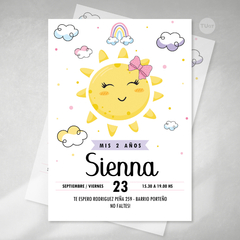 Kit imprimible cumpleaños sol sun tukit - tienda online