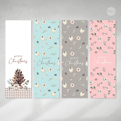 Marcadores de navidad imprimibles, bookmarks tukit - comprar online