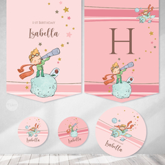 Kit imprimible el principito little prince rosa candy bar tukit - tienda online