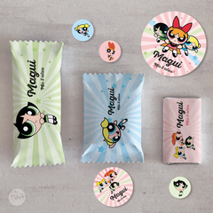 Kit imprimible superpoderosas the powerpuff girls candy bar - tienda online