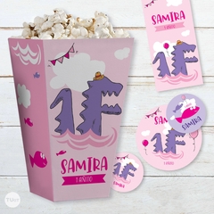 Kit imprimible monstruo de la laguna rosa candy bar tukit - tienda online