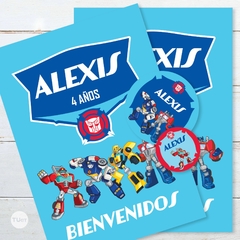 Kit imprimible rescue bots transformers tukit - tienda online