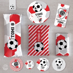 Kit imprimible futbol river candy bar - tienda online