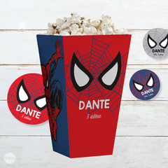 Kit imprimible hombre araña spiderman candy bar - TuKit