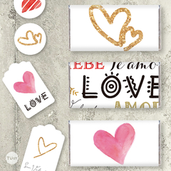 Kit imprimible san valentin love amor tukit - tienda online