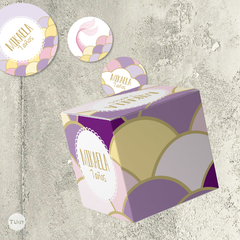 Kit imprimible sirenas escamas mermaid scales candy bar tukit - comprar online