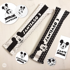 Kit imprimible mickey mouse candy bar black tukit - tienda online