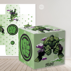 Imagen de Kit imprimible super heroe superheroes hulk candy bar
