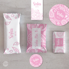 kit imprimible rosa blanco, bundle bulgaro rosa, textura rosa y blanca, trama, cumpleaños rosa, birthday