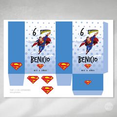 Imagen de Kit imprimible super heroe superman tukit
