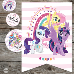 Kit imprimible my little pony pequeño pony tukit - comprar online