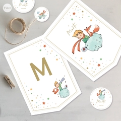 Kit imprimible decoracion blanco el principito the little prince tukit