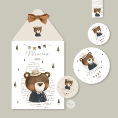 Kit imprimible animales del bosque acuarela oso tukit - comprar online