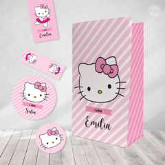 Kit imprimible hello kitty bailarina cumpleaños candy bar - TuKit