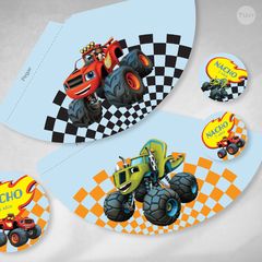 Kit imprimible autos monster machines tukit en internet