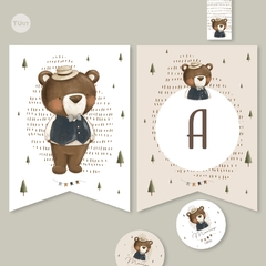 Kit imprimible animales del bosque acuarela oso tukit en internet