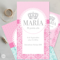 Kit imprimible coronita plata rosa tiffany tukit en internet