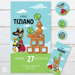 Kit imprimible pajaritos angry birds tukit - tienda online