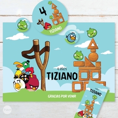 Kit imprimible pajaritos angry birds tukit - tienda online